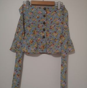 Topshop floral skirt